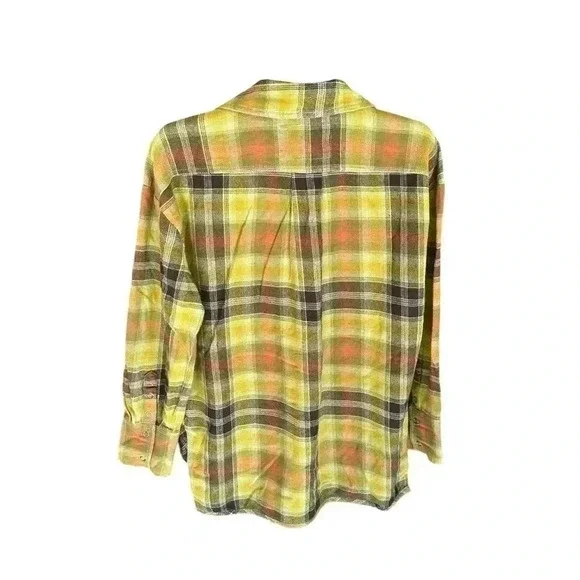 Free People We The Free Izzie Cargo Shirt Olive Combo NWOT Xs Shacket - Picture 8 of 10